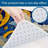 Dark Blue Sun Moon Star Folk Art 3 PC Kitchen Mat Set