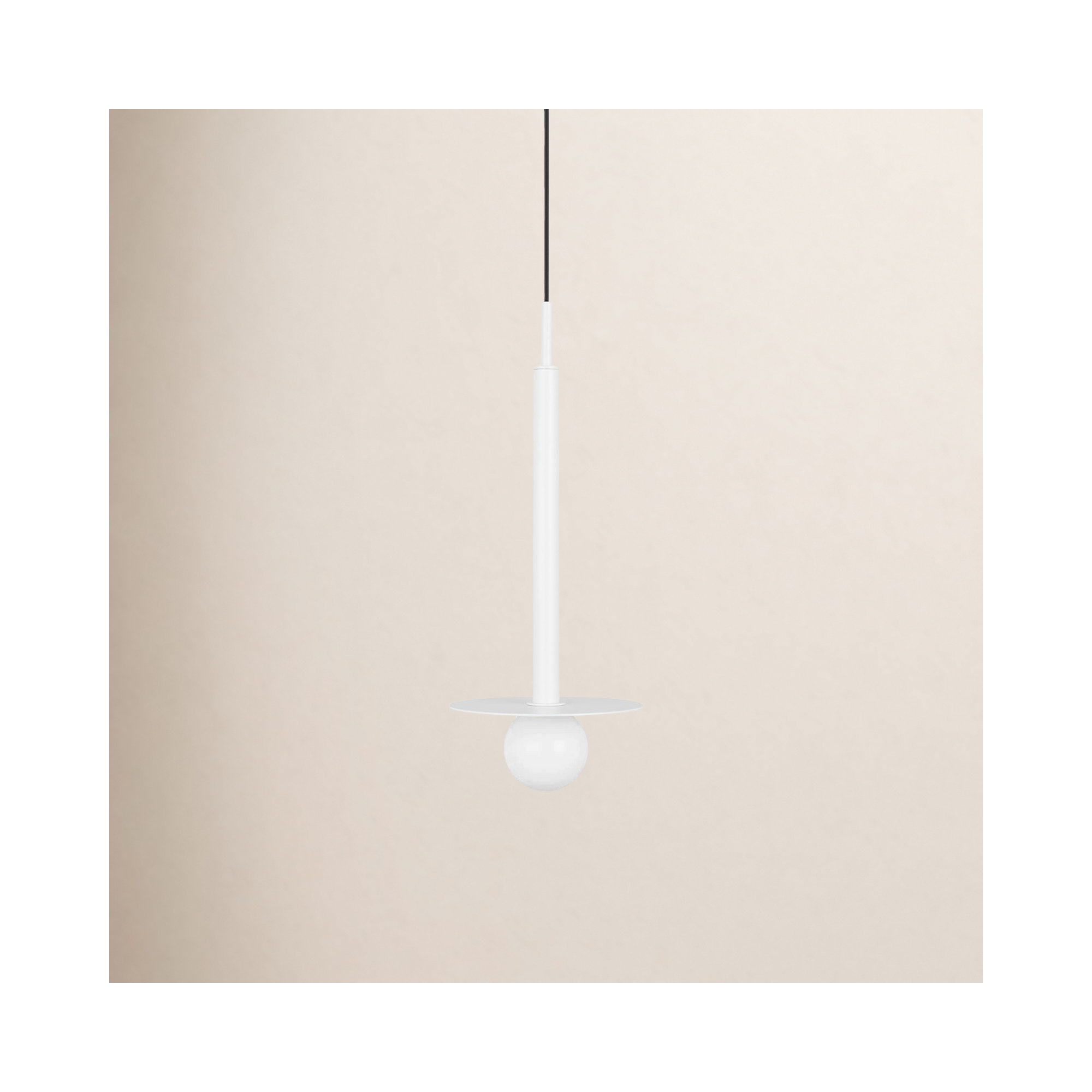 Brickell Single Light Glass Steel Dimmable Pendant