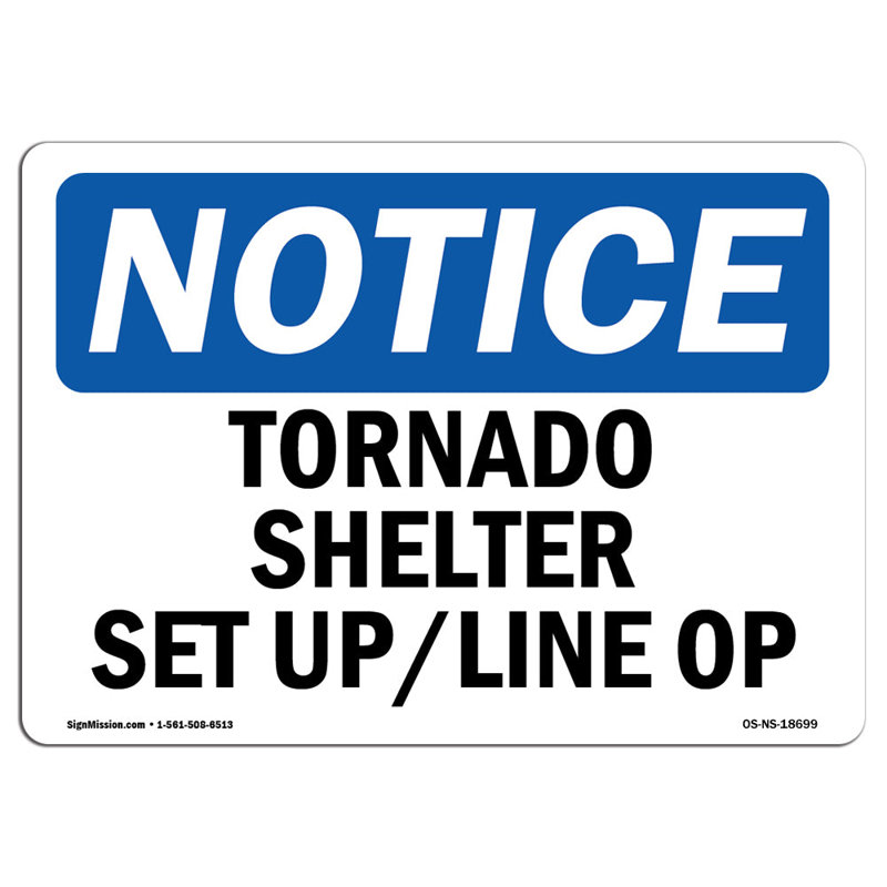 Plaque Tornado Shelter