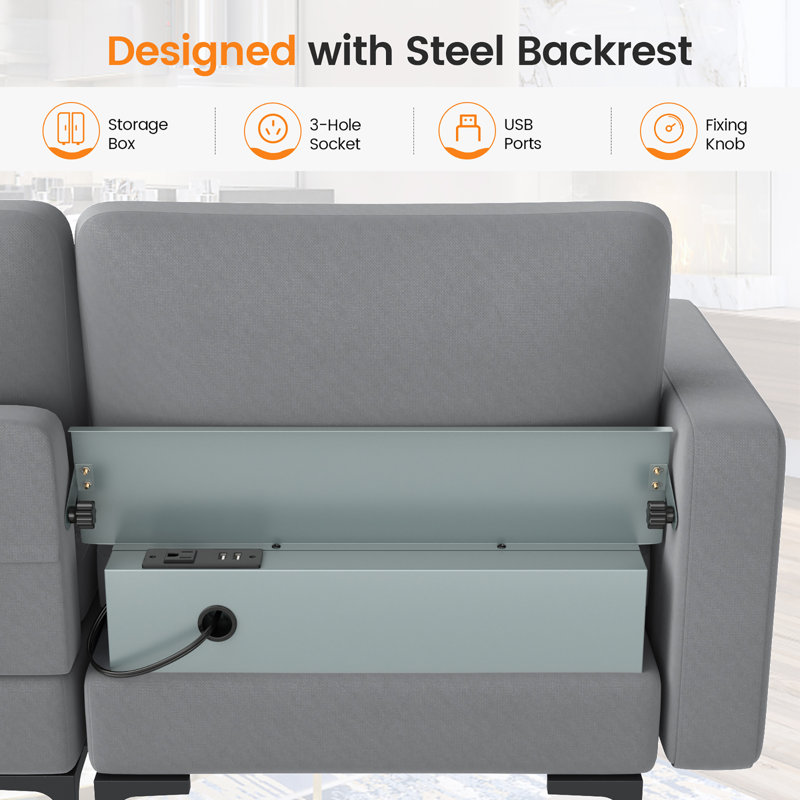 Daiveon Upholstered 97'' Sofa