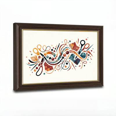 Antique Gold Framed，Canvas Wall Art for Living Room, Bedroom, Office or Entryway – Decorative Wall Decor with Abstract Art