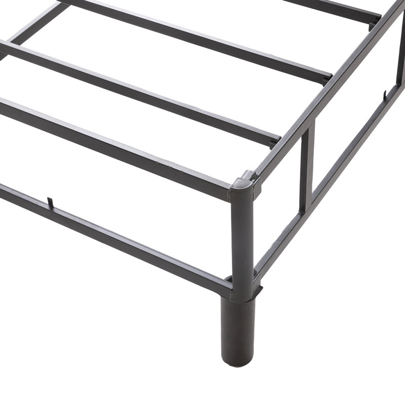 Sleep by Wayfair Metal Mattress Foundation with Cover and Legs - Multiple Profiles, High Profile (16"), Queen