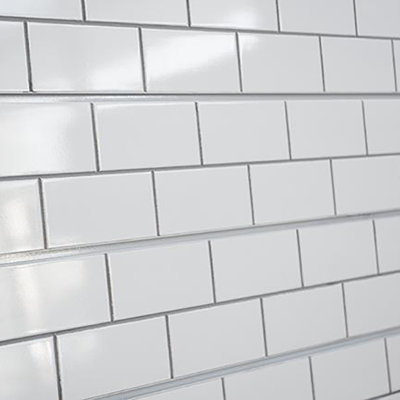 Subway Tile Textured Slatwall 24" x 48"