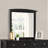 Sleek Black Casual-Style Wall Mirror