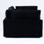 Velours côtelé 112 pouces à quatre places en noir, coussins à double couche et sièges confortables pour une détente de fin de semaine-729801471-729801469