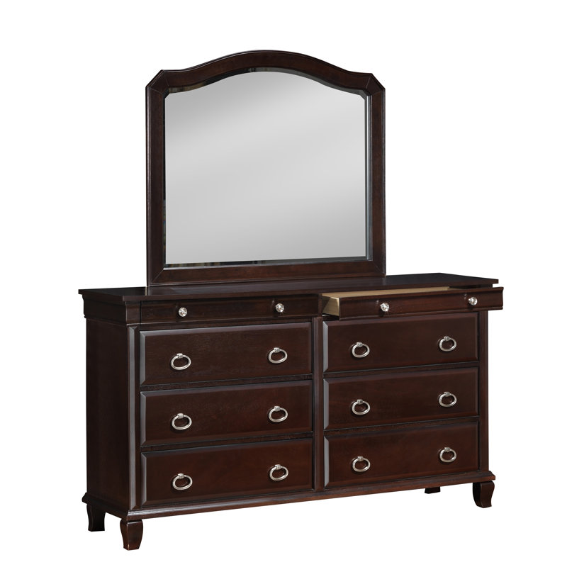 Miroir biseauté Charly, Cappuccino