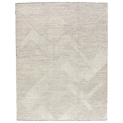 Plateau Hand Knotted Abstract Area Rug