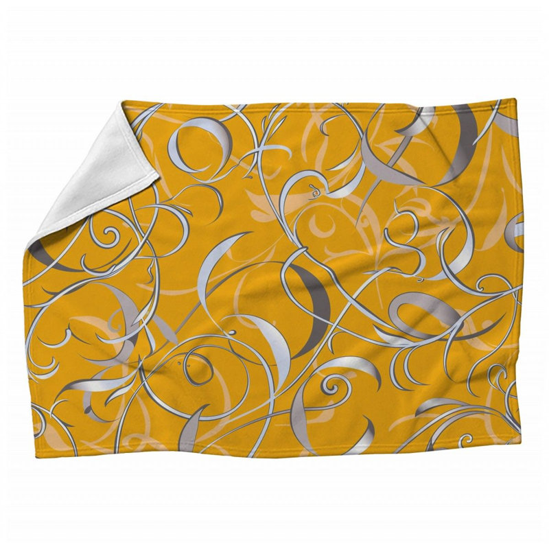 Plain Weave Muslin Machine Printed Throw Blanket, 60" L x 50" W