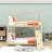 Twin Over Queen House Bunk Bed With Climbing Nets, Ramp And Guardrails-253180671