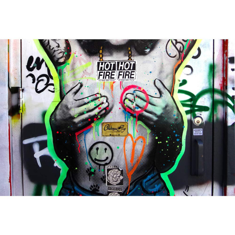 Colourful Graffiti, 100" L x 144" W