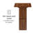 Safira Solid Wood Rectangular Top End Table