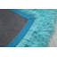 Tapis bleu sarcelle à poils longs Tyrese-1317986947
