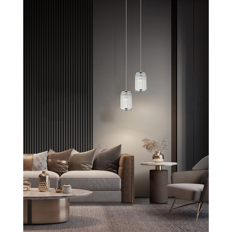 Prattsburgh 1 - Light Cylinder Pendant, Chrome