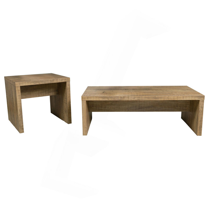 Ensemble de table basse et de table de bout 2 pièces Brianna Mango