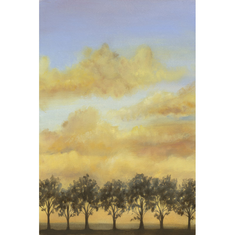 Treeline Sunset II by Jennifer Goldberger - Wrapped Canvas Print, 122cm H x 81cm W x 3.8cm D