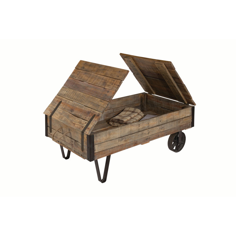 Asbey Solid Wood Top Coffee Table