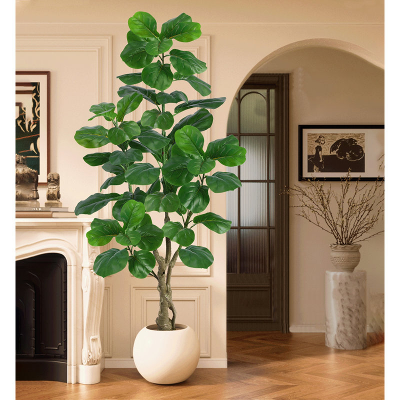 Grand pot bionique vert simulé