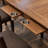 Solid Wood Board Game Table with Large Gaming Surface, Side Storage Grooves and Dining Table Function