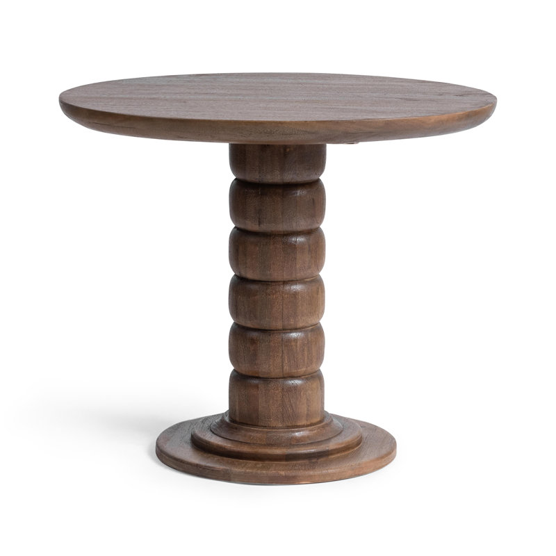 Hillrose Round Dining Table, Pecan Brown