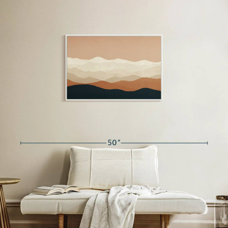 Mojave Mountains II, Floating Frame White, 31" X 21"