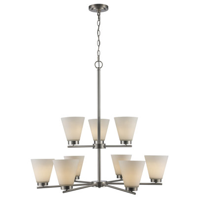 9 - Light Dimmable Empire Chandelier