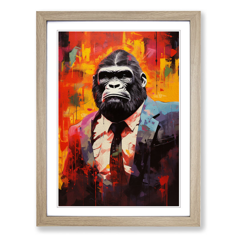 Gorilla Dadaism - Framed Print