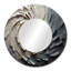 Miroir mural Seryn Gray Beige Meditation-1517206735