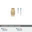 Bouton d'armoire bronze champagne Mulholland de 1-1 / 2 po (38 mm) de longueur-109274168-63965777