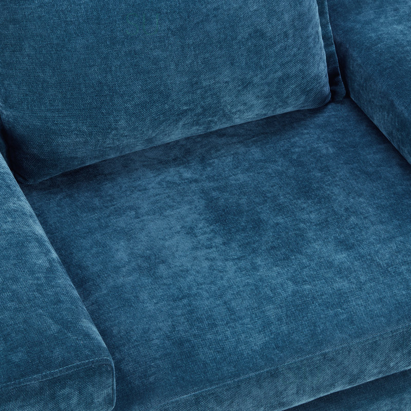 Fauteuil d'appoint 40,9 po Chenille, Bleu