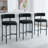 28" Boucle Upholstered Metal Counter Stool Set Of 2-1794319870-1794319868