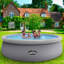 Plastic Round Inflatable Pool 84cm H x 450cm W x 450cm L , with Pump Included