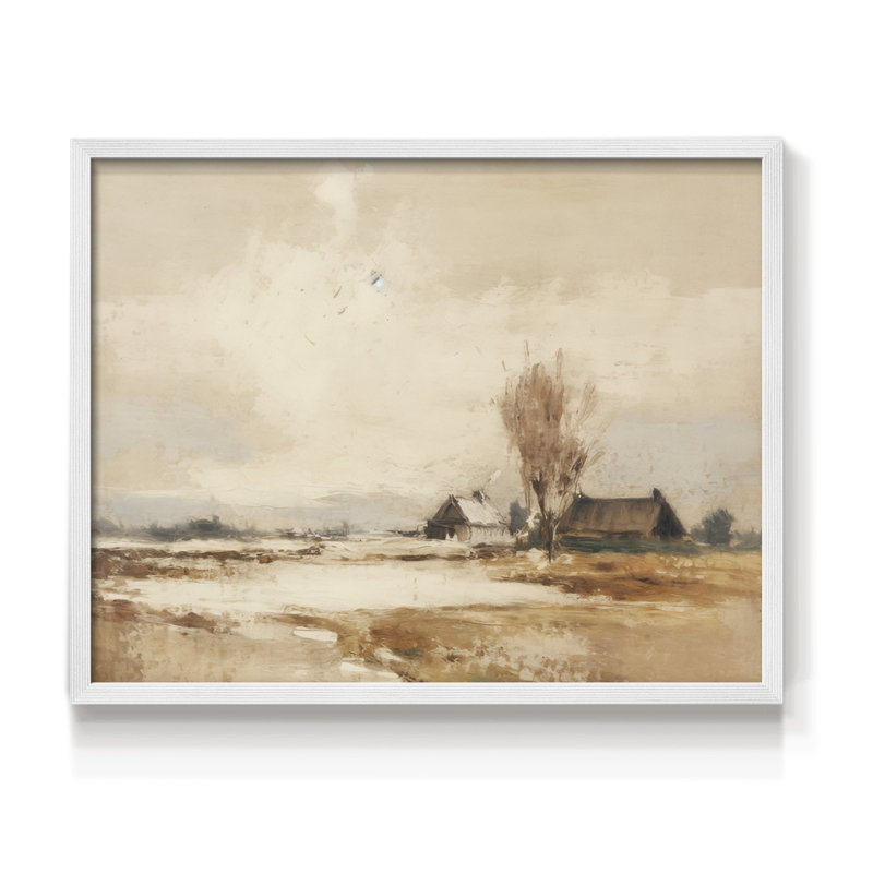 Paysages rétro-CCXLII-impression encadrée - réaménageable, H 8 po x l 10 po, Blanc