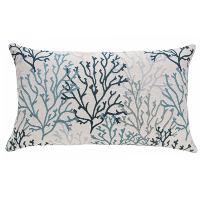 Coastal Coral Isle Outdoor Rectangular Pillow Cover & Insert
