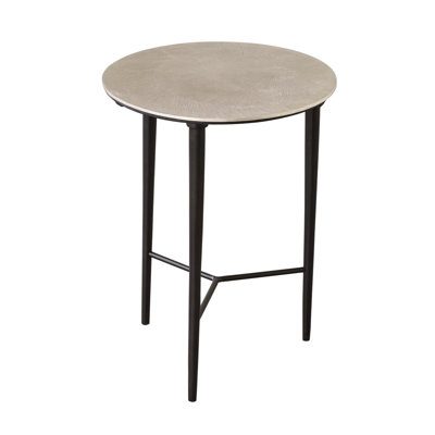 Circle Etched Accent Table