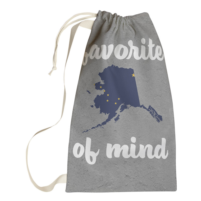 Fabric Laundry Bag with Handles, Large (76.5" H x 29.5" W x 1.5" D), Alaska