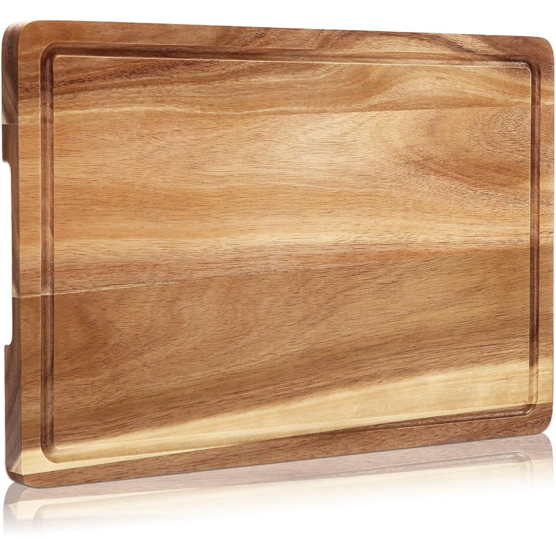 Planche à découper en bois d'acacia Sangdo, 24 po x 18 po