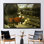 Impression sur toile Minimalist Modern Steam Train pour décoration murale avec locomotive sur rail