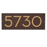 Floating 1-Line Wall Address Plaque