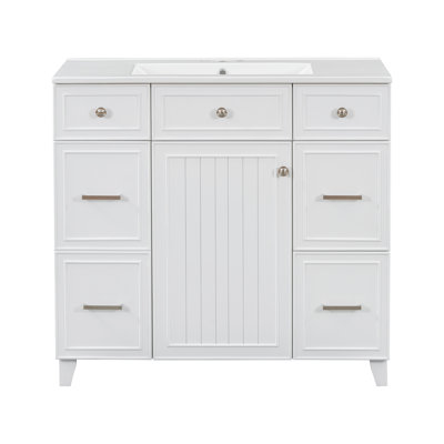 Meuble-lavabo 36 po avec lavabo en céramique