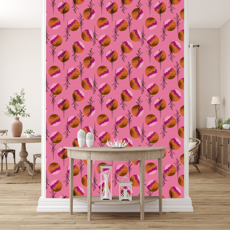Floral Tile, 2.08' W x 18.75' L