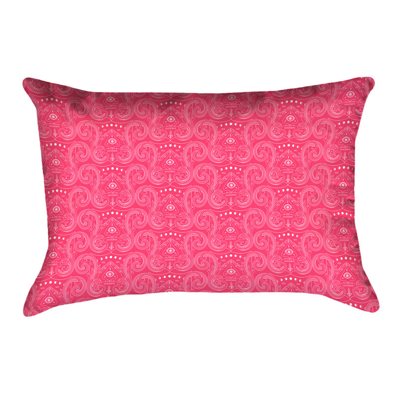 Coussin Katelyn Elizabeth, Simili daim, Rose / blanc
