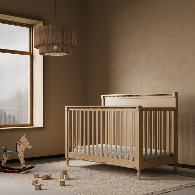 Lit de bébé convertible 5-en-1 Valencia avec garde-corps en prime, Driftwood