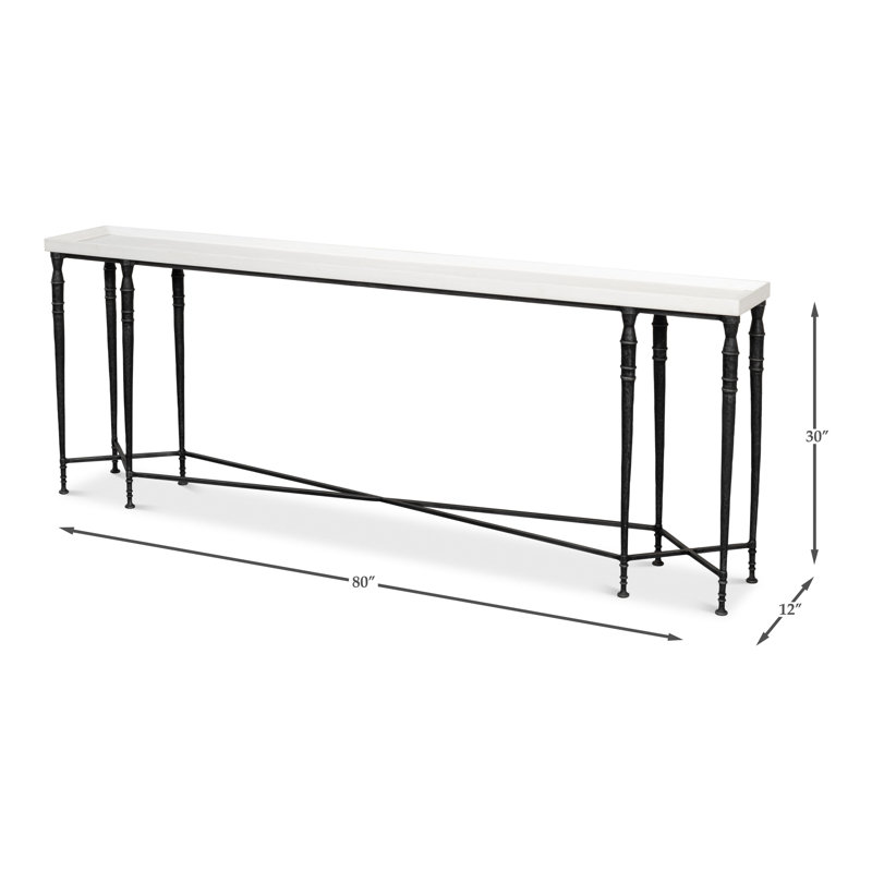 Nathaniel Solid Wood Console Table, 30" H x 80" W x 12" D