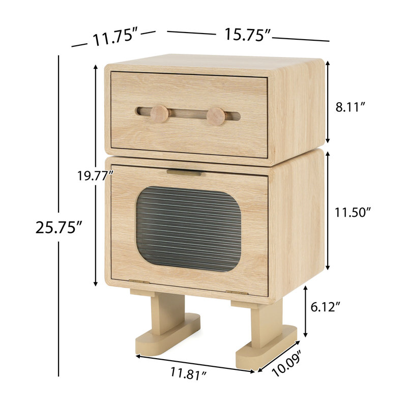 Creative Rotatable Robot Storage Side Table