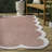 Manado Classic Cottage Two-Tone Scalloped Light Rose/Cream Indoor/Outdoor Rug-1236312045