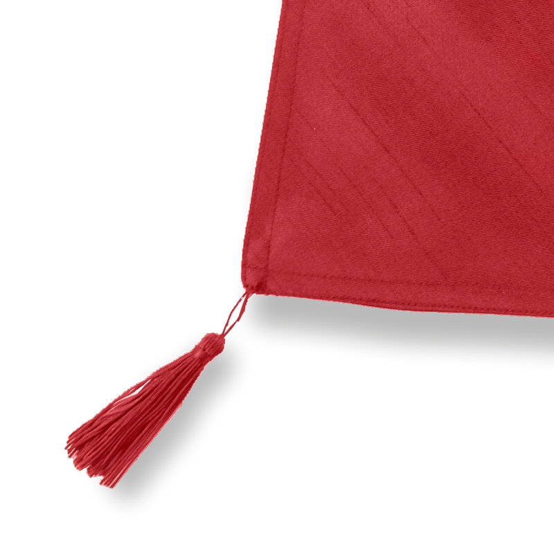 Roy Christmas Owl Embroidered Table Runner, Red, 33cm W x 229cm L