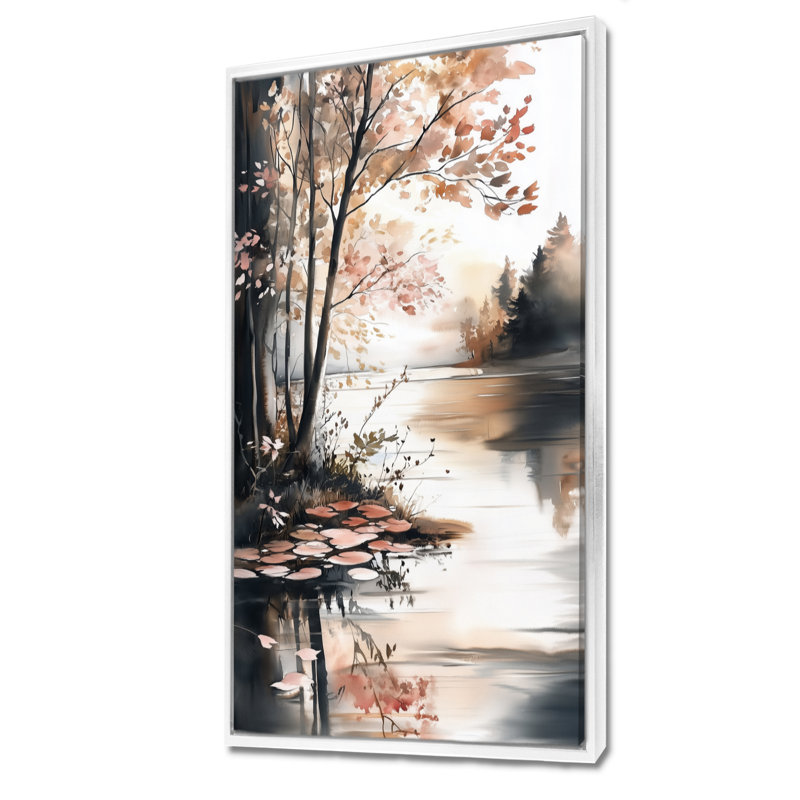 Impression sur toile, art mural, H 40 po x l 20 po, Cadre flottant blanc