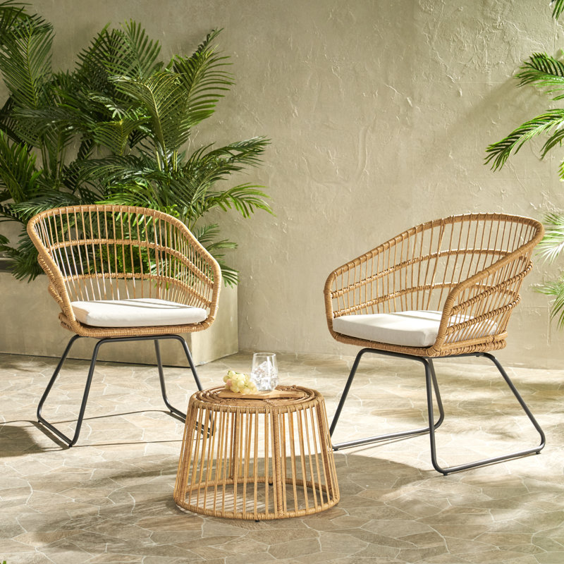 Sayali 2 - Person Patio Conversation Set with Cushions