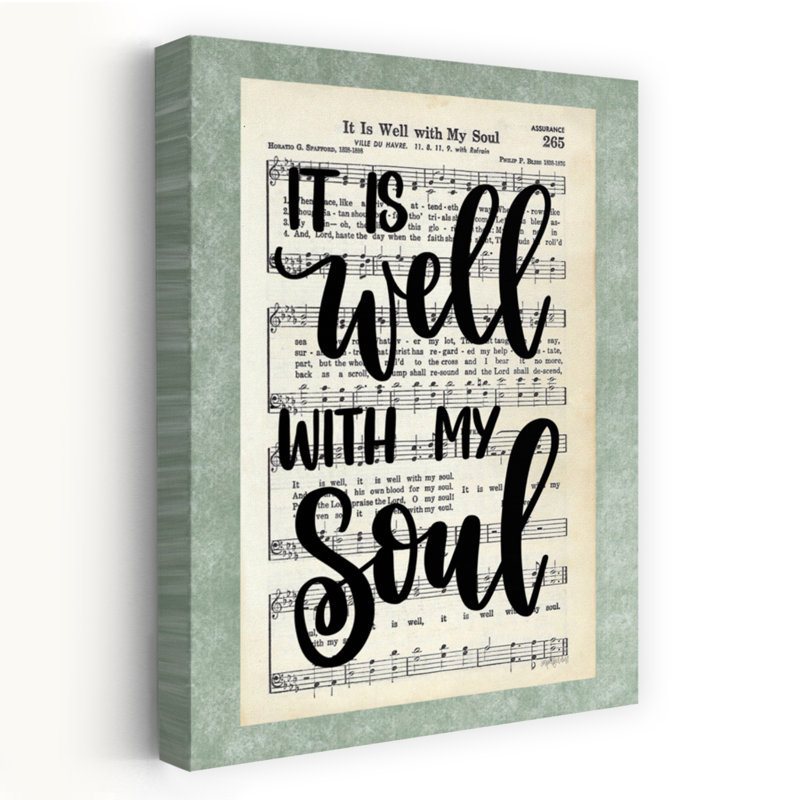 «It Is Well With My Soul», art contemporain abstrait, H 60 po x l 40 po
