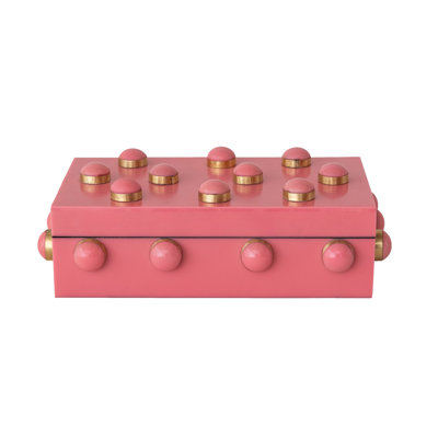 Boîte décorative en bois récupéré avec résine